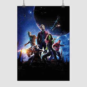 Плакат "Вартові Галактики, Guardians of the Galaxy (2014)", 60×42см