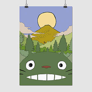 Плакат "Мій сусід Тоторо, Міядзакі Хаяо, Totoro (1988)", 60×40см