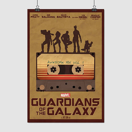 Плакат "Вартові Галактики, Guardians of the Galaxy", 60×41см, фото 1