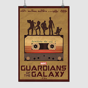 Плакат "Вартові Галактики, Guardians of the Galaxy", 60×41см