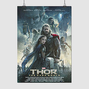 Плакат "Тор: Царство темряви, головні персонажі, Thor 2: Dark World (2013)", 60×43см