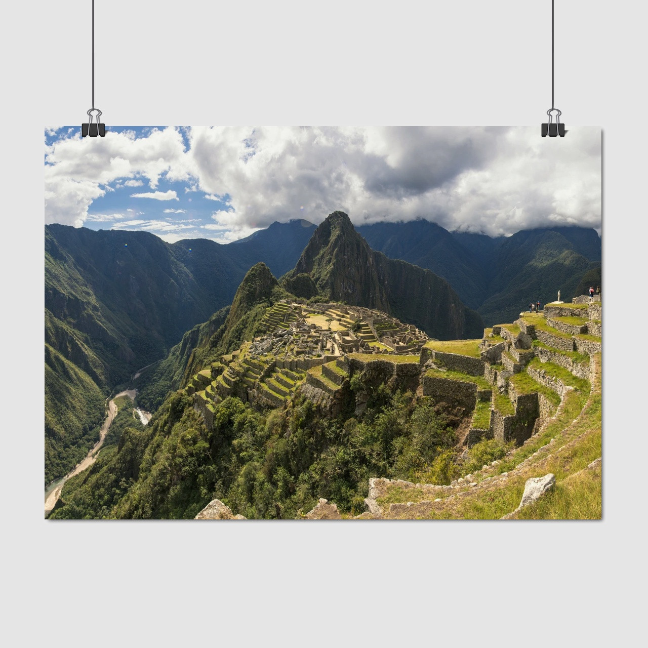 Плакат "Перу, панорама Мачу-Пікчу, Machu Picchu", 43×60см