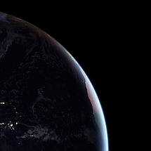Плакат "Земля з космосу, нічний бік, Earth", 48×60см, фото 2