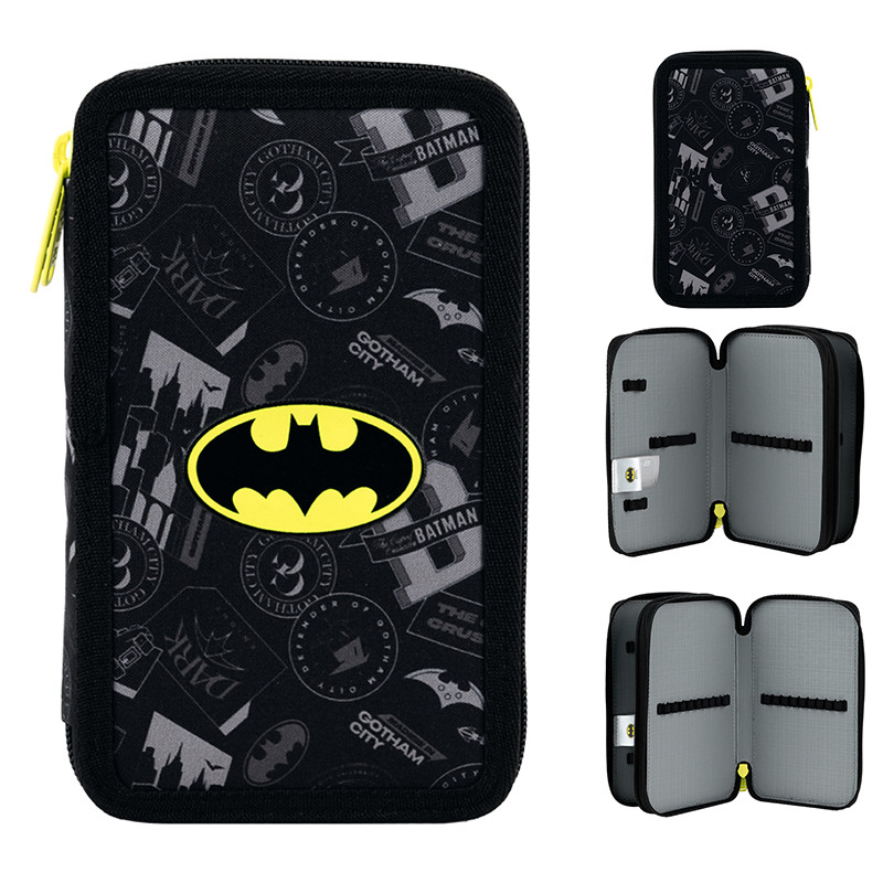 Пенал без наповнення Kite DC Batman DC25-623, 2 відділення, фото 1