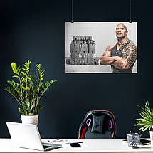 Плакат "Двейн Джонсон (Скеля), Dwayne Johnson (The Rock)", 43×60см, фото 4