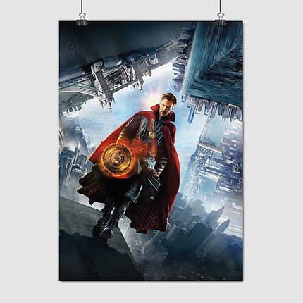 Плакат "Доктор Стрендж у Дзеркальному Вимірі, Камбербетч, Doctor Strange (2016)", 60×43см, фото 1