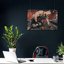 Плакат "Двейн Джонсон (Скеля), Dwayne Johnson (The Rock)", 40×60см, фото 3