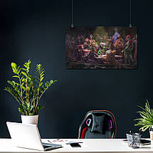 Плакат "Суперзлодії DC пишуть листа Бетмену", 35×60см, фото 4