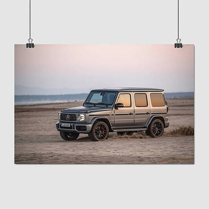 Плакат "Мерседес Гелендваген, Гелік, Mercedes-Benz Gelandewagen, G-Wagen", 40×60см, фото 1