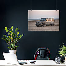 Плакат "Мерседес Гелендваген, Гелік, Mercedes-Benz Gelandewagen, G-Wagen", 40×60см, фото 3