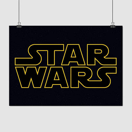 Плакат "Зоряні Війни, лого, Star Wars", 43×60см, фото 1