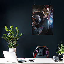 Плакат "Капітан Америка та Залізна Людина, Captain America, Iron Man", 60×43см, фото 4