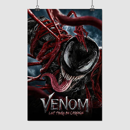 Плакат "Веном 2: Карнаж, Venom: Let There Be Carnage", 60×40см, фото 1