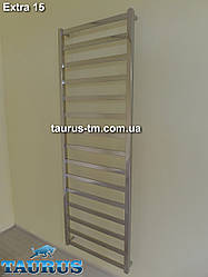 Вузька сушарка для рушників Extra 15/400 мм. Висока 1550 мм. Квадратна форма труб