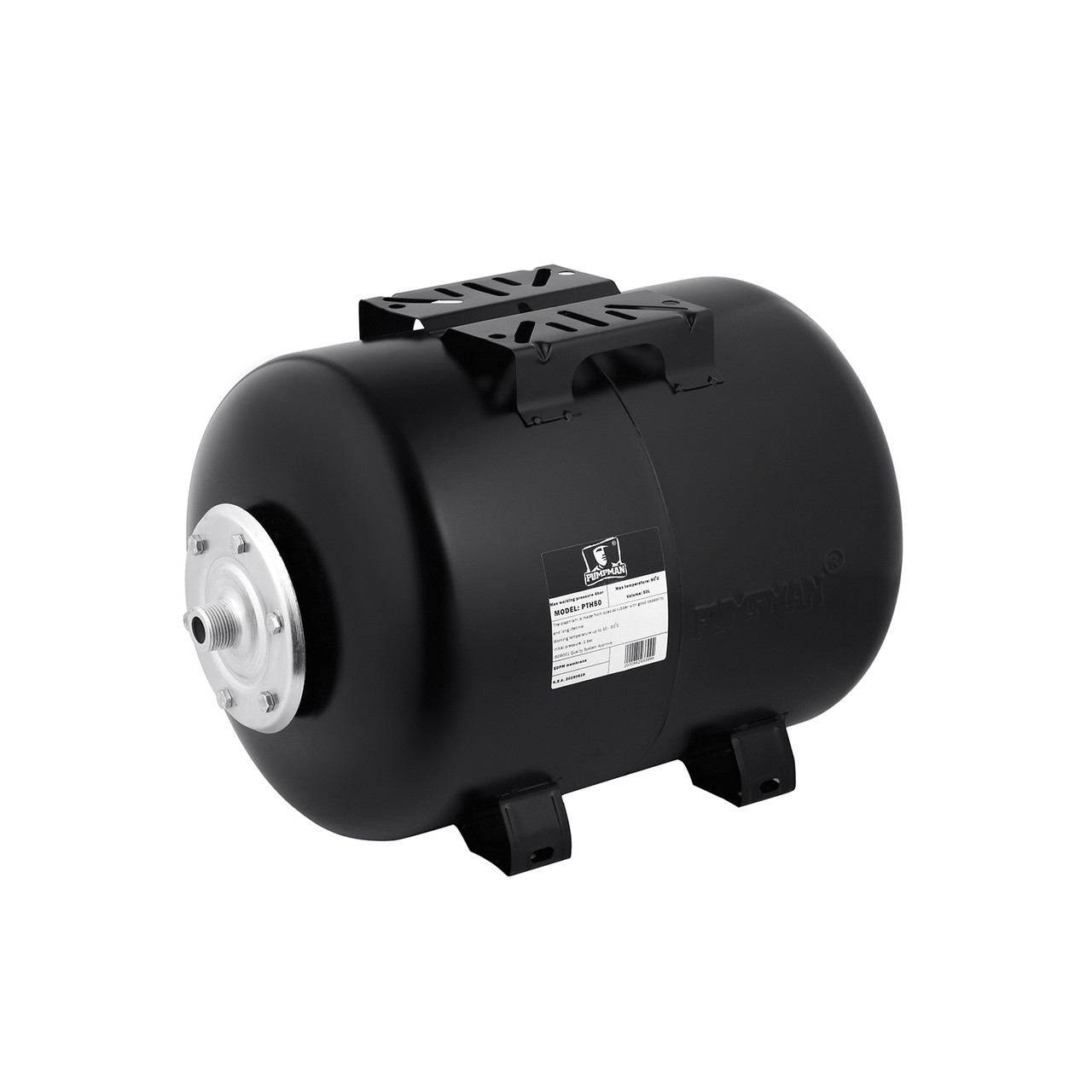Гідроакумулятор горизонтальний Pumpman 50 л, фото 1