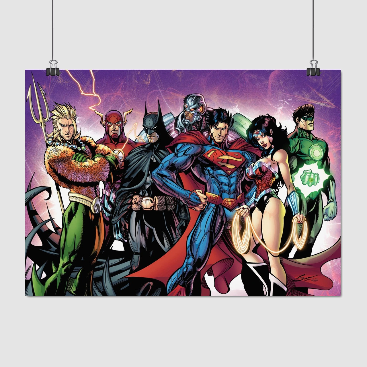 Плакат "Ліга Справедливості, Justice League (2017)", 43×60см