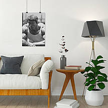 Плакат "Арнольд Шварценеггер, малюнок, репродукція, Arnold Schwarzenegger", 60×41см, фото 4