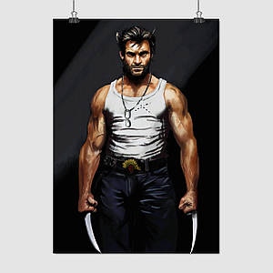 Плакат "Логан, Росомаха, Wolverine", 60×43см