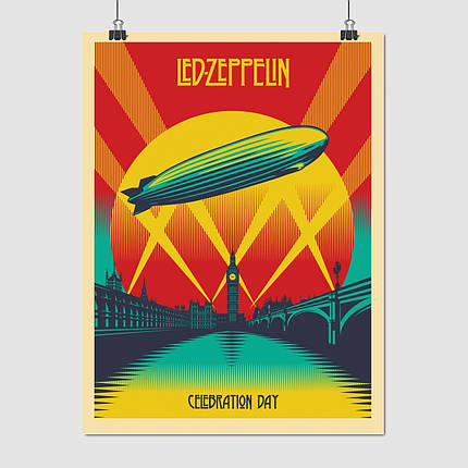 Плакат "Led Zeppelin, Celebration Day (2012)", 60×45см, фото 1