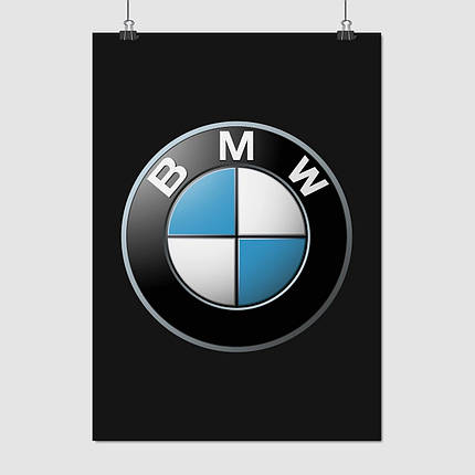 Плакат "Лого BMW", 60×43см, фото 1