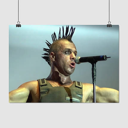 Плакат "Рамштайн, Тілль на сцені, Rammstein", 43×60см, фото 1