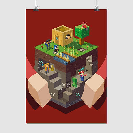 Плакат "Майнкрафт, Minecraft", 60×43см, фото 1