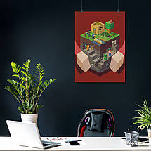 Плакат "Майнкрафт, Minecraft", 60×43см, фото 3