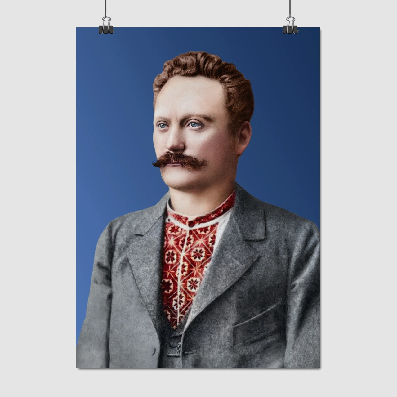 Плакат "Іван Франко, Каменяр, кольорове фото", 60×43см