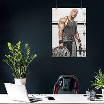 Плакат "Двейн Джонсон (Скеля), Dwayne Johnson (The Rock)", 60×43см, фото 3