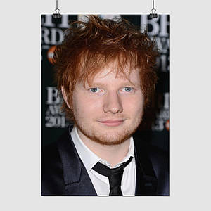 Плакат "Ед Ширан крупним планом, Edward Sheeran", 60×43см