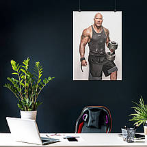 Плакат "Двейн Джонсон (Скеля), Dwayne Johnson (The Rock)", 60×43см, фото 3