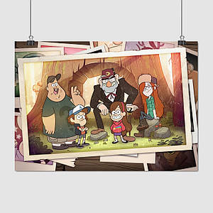 Плакат "Гравіті Фолз, Gravity Falls", 43×60см