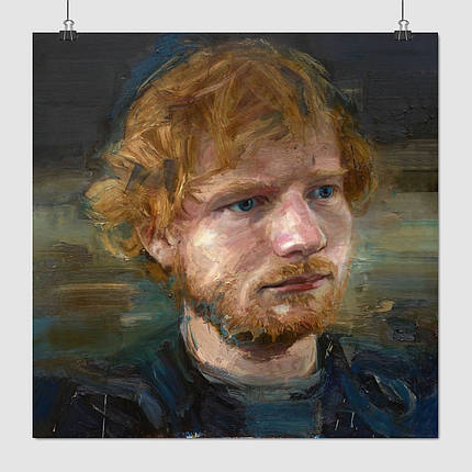 Плакат "Ед Ширан, малюнок фарбами, репродукція, Edward Sheeran", 60×60см, фото 1