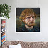 Плакат "Ед Ширан, малюнок фарбами, репродукція, Edward Sheeran", 60×60см, фото 6