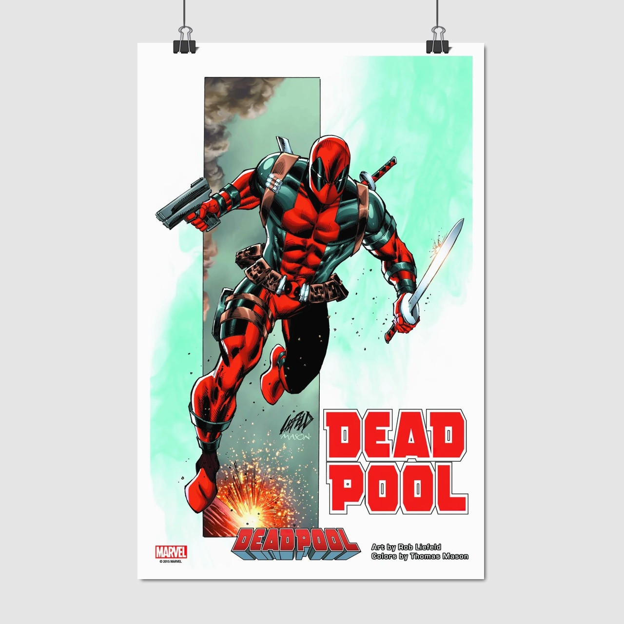 Плакат "Дедпул, Deadpool", 60×39см