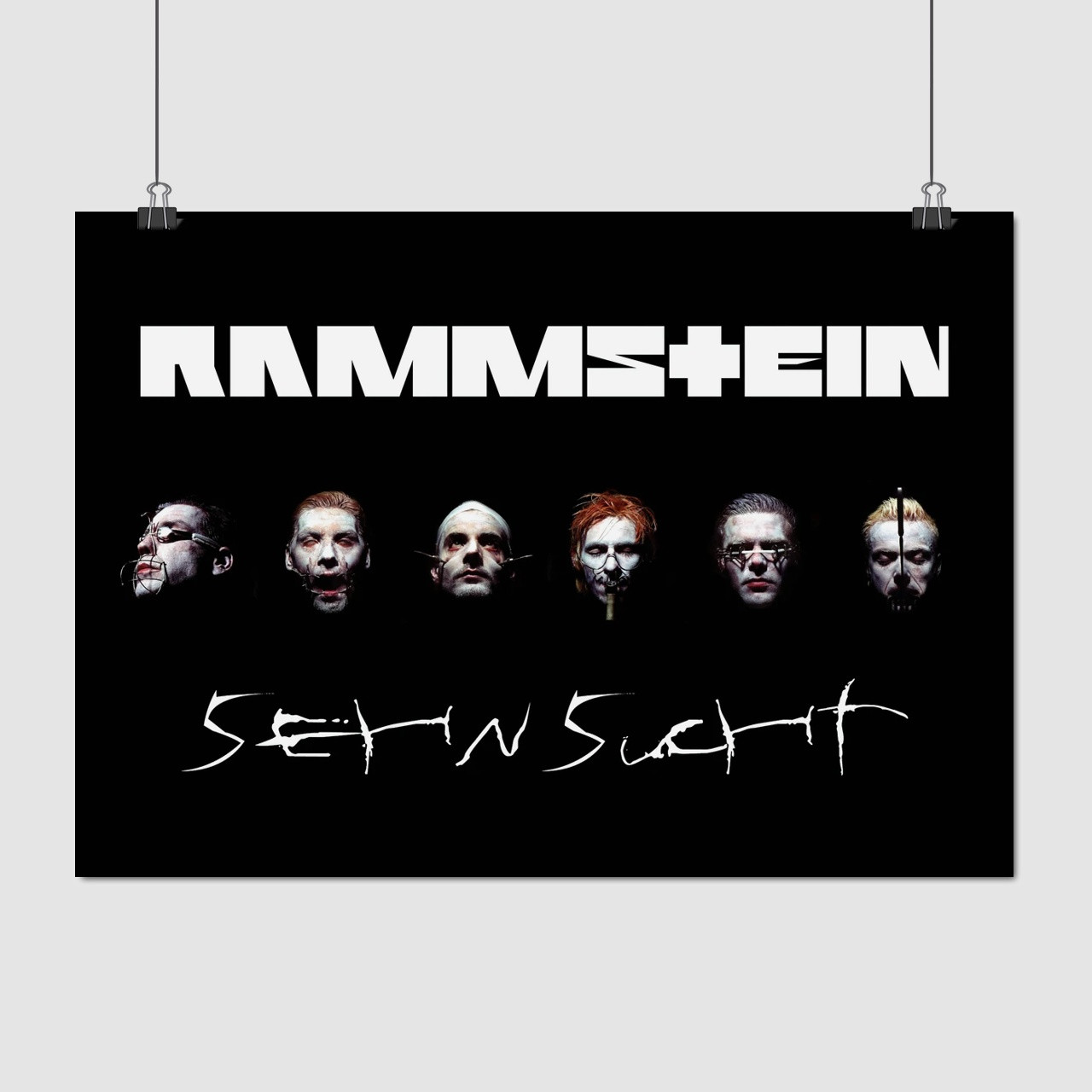 Плакат "Рамштайн, Rammstein, Sehnsucht (1997)", 43×60см