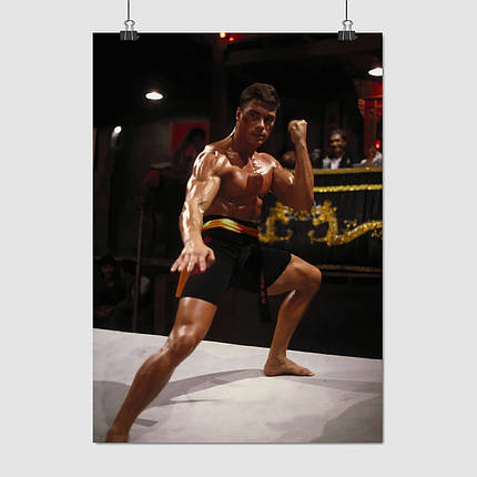 Плакат "Кривавий спорт, Жан-Клод Ван Дамм, Bloodsport (1988)", 60×43см, фото 1