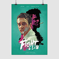 Плакат "Бійцівський клуб, Fight Club (1999)", 60×43см