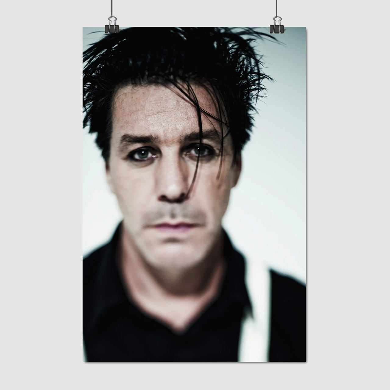 Плакат "Рамштайн, Тілль Ліндеманн, обличчя крупним планом, Rammstein", 60×40см