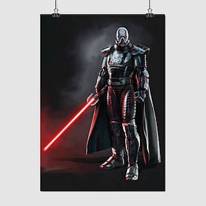Плакат "Дарт Малгус, Ситх, Зоряні Війни, Darth Malgus, Star Wars", 60×42см