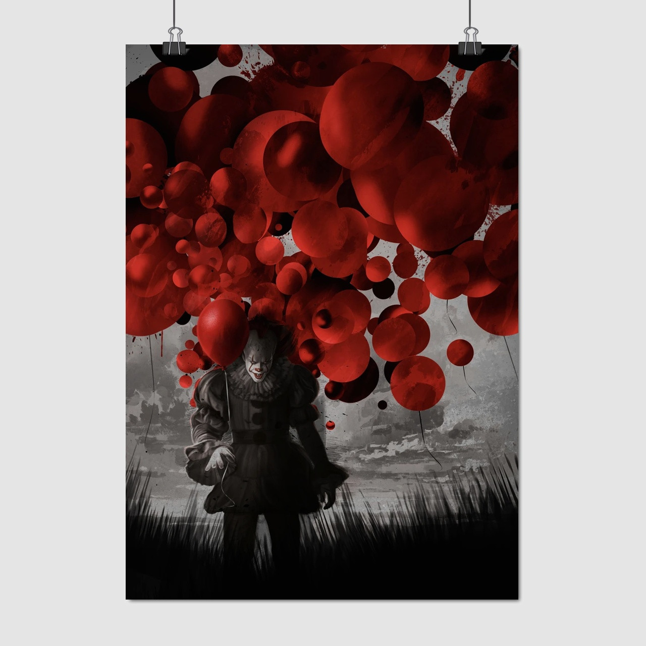 Плакат "Пеннивайз, ВОНО, Кінг, IT", 60×43см