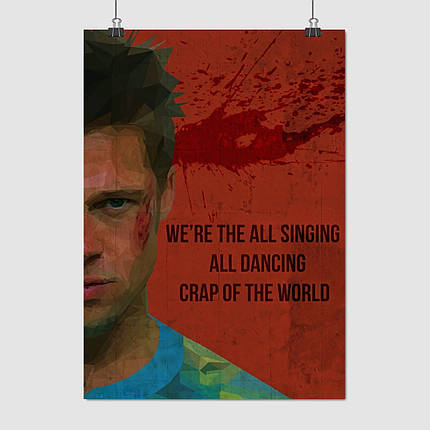 Плакат "Бійцівський клуб, Fight Club (1999)", 60×43см, фото 1