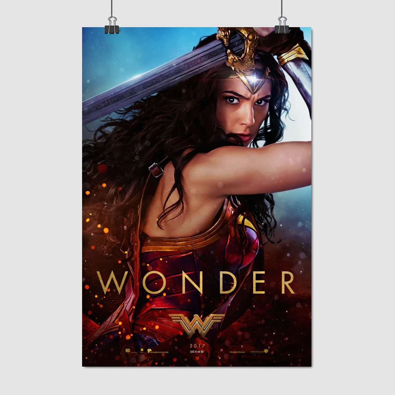 Плакат "Диво-жінка, Wonder Woman (2017)", 60×40см