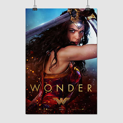 Плакат "Диво-жінка, Wonder Woman (2017)", 60×40см, фото 1