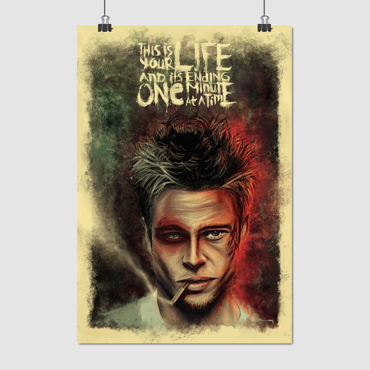 Плакат "Бійцівський клуб, Fight Club (1999)", 60×41см