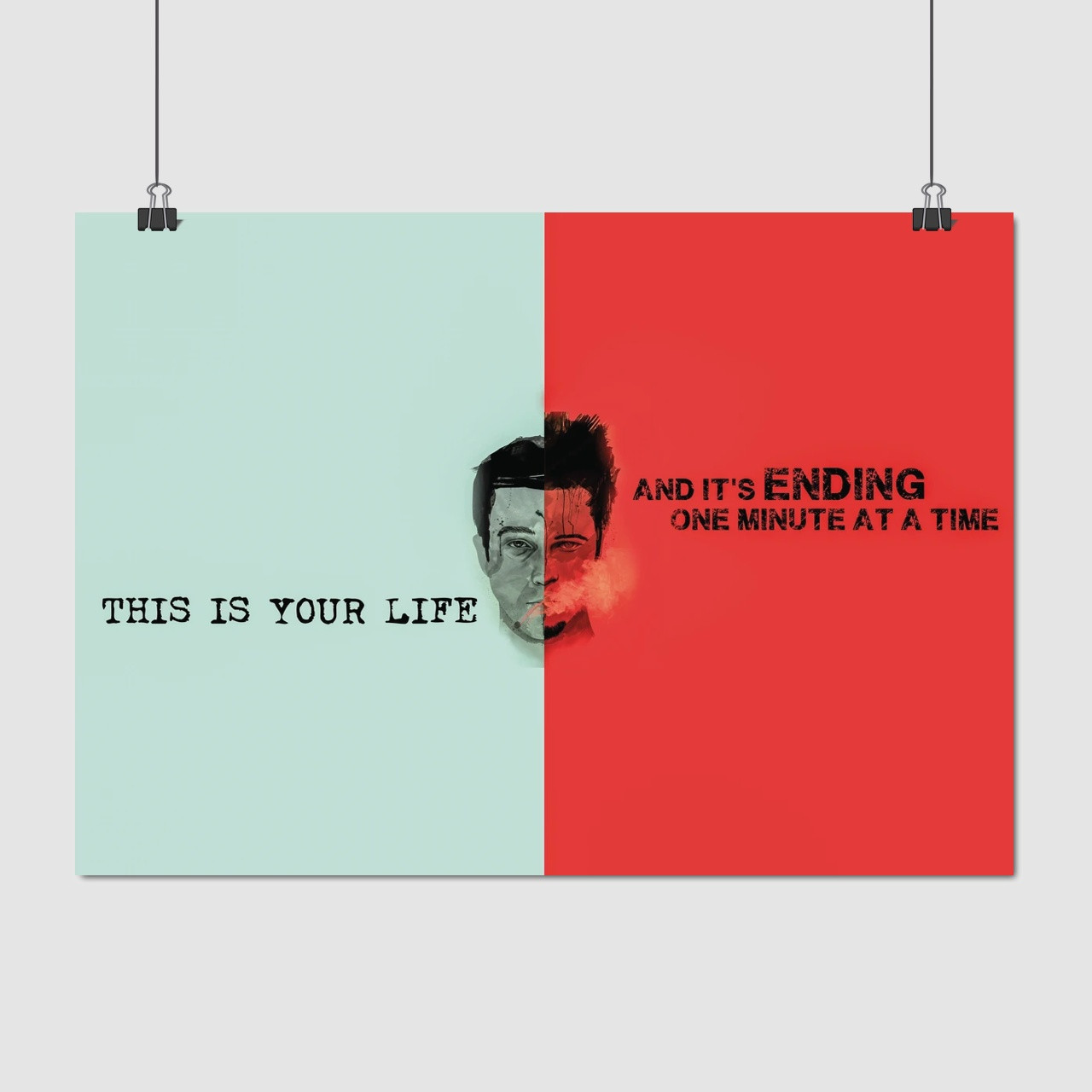 Плакат "Бійцівський клуб, Fight Club (1999)", 43×60см