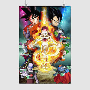 Плакат "Перлина дракона, Dragon Ball", 60×40см