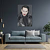 Плакат "Мерілін Менсон у шкіряній куртці, Marilyn Manson", 60×41см, фото 7