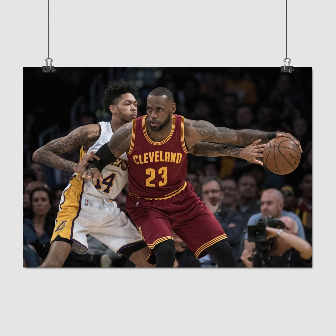 Плакат "Баскетболіст Джеймс Леброн, Lebron James", 42×60см