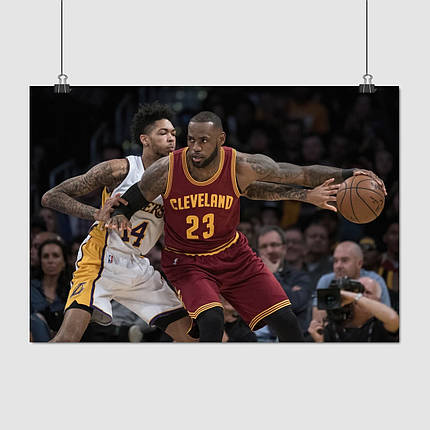 Плакат "Баскетболіст Джеймс Леброн, Lebron James", 42×60см, фото 1